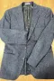 Мъжко синьо-сиво (меланж) сако, снимка 1