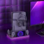 Докинг станция, зарядна и охлаждаща станция за PS5, RGB LED, стойка за слушалки и PS Portal, сива, снимка 6