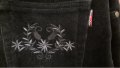 джинси термо черни дамски зимни чисто нови ватирани №30 с ликра и бродерии , снимка 5