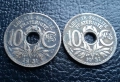 Стара монета 10 сантима 1931 г. и 1932 г. Франция - топ !, снимка 13
