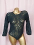 S/M Черно ,еластично, дантелено боди , снимка 3