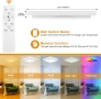 LEZOE RGB LED таванна лампа с димируема светлина и дистанционно управление, 18W 1800lm, снимка 8