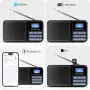 Преносимо презареждащо се FM/DAB+/Bluetooth радио слънчевa батерия - P11, снимка 15