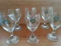 Ретро кристални чаши с лого балкан турист, снимка 1 - Антикварни и старинни предмети - 29631283