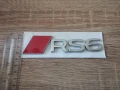 сребриста емблема Audi RS6 нов стил, снимка 3