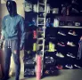 Метални стойки за обувки за стена, снимка 1