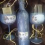 Романтичен сет за вино - чаши и бутилка, снимка 1 - Подаръци за сватба - 35527889