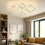 LED Таванна Лампа 24W с 4 Пръстена – Димируема, 3000K–6500K, с Дистанционно – Бяла, снимка 4