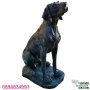 Бетонна статуя куче Немски дог в окислен метален ефект, снимка 3
