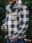 Мъжки кариран пуловер с мек полар, 2цвята - 023, снимка 2