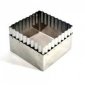 Квадрат двустранен равен къдрав метална форма резец украса торта фондан сладки др, снимка 1 - Форми - 42391331