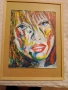 Продавам картина маслени бои Момиче, снимка 2