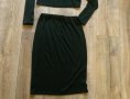 Черен Сет пола и блуза с дълъг ръкав размер С , снимка 3