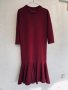 Красива рокля бордо,плътен трикотаж, снимка 7