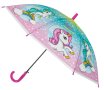 Чадър тип Бастун Автоматичен детски розов Veraman Еднорог Little Unicorn 65 см, снимка 3