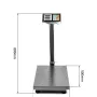 Електронна везна/кантар 300 кг с дисплей и акумулаторна батерия, снимка 5