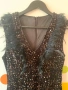 Рокля с паети и пера S размер , снимка 3