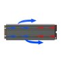 Алуминиев охладител за M.2 NGFF 2280 PCI-E NVME SSD дискове, снимка 3
