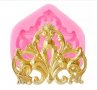 Сплетен орнамент корона силиконов молд декорация украса фондан торта мъфини, снимка 1 - Форми - 30733705