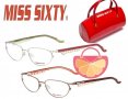 ПРОМО 🍊 MISS SIXTY 🍊 Дамски диоптрични рамки за очила RED & ORANGE WAVES нови с кутия