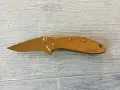 НОВ оригинален 24 K позлатен сгъваем нож KERSHAW 1600G Ken Onion Chive  от САЩ, снимка 13