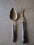 Сребърни лъжица и вилица , снимка 1