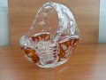 Кристална кошница купа цветен кристал, снимка 12