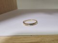 Златен пръстен с диаманти 9 карата , снимка 6