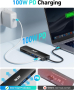 Acer USB C Hub, 7 в 1 USB C към 4K HDMI, 2 USB 3.1, Type-C, PD 100W, четец на SD карти, снимка 3