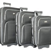 Текстилни куфари в три размера, шест цвята, голям, среден и малък КОД: Г3, снимка 5 - Куфари - 26675802