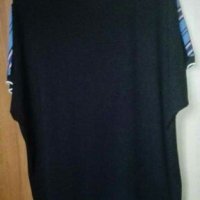 Цветна блуза от полиестер и трико🌹🍀XL🌹🍀арт.822, снимка 2 - Тениски - 30352292