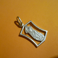 Оригинална сребърна висулка - ИКОНА, снимка 3 - Колиета, медальони, синджири - 44568728