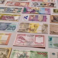 Лот 28х банкноти от цял свят, снимка 3 - Нумизматика и бонистика - 44768897
