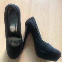 Дамски обувки - велур с чанта, снимка 3 - Дамски обувки на ток - 31639404