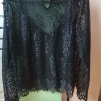 Дамска блуза дантела М, снимка 1 - Блузи с дълъг ръкав и пуловери - 37155165