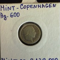 Монета Дания - 25 Йоре 1874 г. Крал Кристиян IX - Сребро, снимка 2 - Нумизматика и бонистика - 31649642