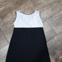 Черно-бяла дамска рокля № XL, снимка 4 - Рокли - 37071123