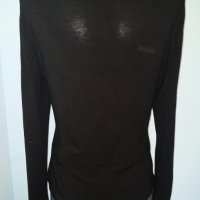Уникална еластична блуза с поло яка и дълъг декориран ръкав "Martviser" , снимка 6 - Блузи с дълъг ръкав и пуловери - 30584081