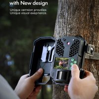 Камера за диви животни CEYOMUR, 4K 36MP HD с 40 IR светодиоди, IP66, снимка 4 - Камери - 42813068