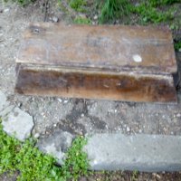 Старо дървено корито с метален обков неръждавейка, снимка 8 - Антикварни и старинни предмети - 36679317