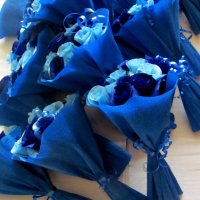 Букети и букетчета в синьо, снимка 16 - Изкуствени цветя - 31382192