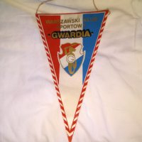 Футболно флагче на Гвардия Варшава 255х150мм, снимка 2 - Футбол - 30072162
