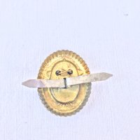 Стара кокарда с емайлирана петолъчка №0720, снимка 3 - Антикварни и старинни предмети - 34014129
