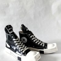 НОВИ Converse x RICK OWENS DRKSHDW TURBODRK HI Black/ Egret/ Bone White Унисекс Кецове 41,5 / 26см, снимка 9 - Кецове - 44475050