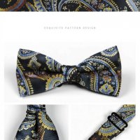 Папионка за костюм-коприна тип Pre-tied Bow tie, снимка 1 - Други - 37376059