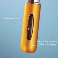 Пулверизатор за парфюм пълнещ се флакон спрей контейнер презареждащ преносим шишенце за парфюм, снимка 13 - Дамски парфюми - 27670031