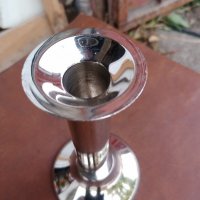 Нов декоративен свещник хром никел , снимка 1 - Други стоки за дома - 38421440