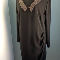 Официална черна рокля 42/L Нова, снимка 6 - Рокли - 37004784