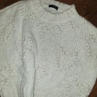 Пуловер бял сърца, снимка 4 - Блузи с дълъг ръкав и пуловери - 31762661