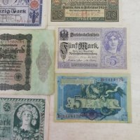 Немски банкноти от 1908г-1923г , снимка 1 - Нумизматика и бонистика - 29820152